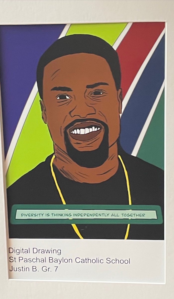 mrsdalelio's tweet photo. Digital art designs created by my Grade 7 students. Equity and Diversity in action . @BottosMichelle @stpaschal_tcdsb @TCDSB https://t.co/mPwXJ7InrF