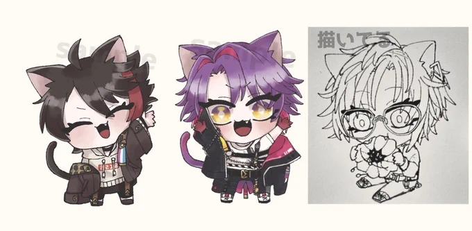 アクスタ進捗にゃんちゃんです 