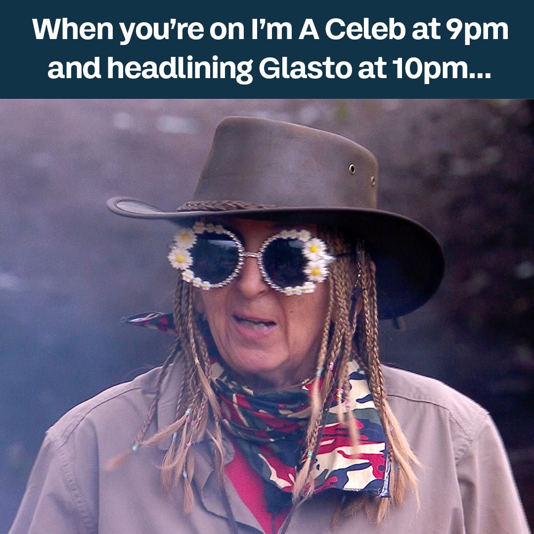 NGL, Gillian is serving serious festival vibes 🌸 😎

#ImACeleb