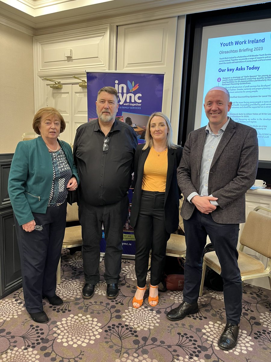 insync_ie's tweet photo. Talking all things youth work and funding today with @BerryCathal and @CathMurphyTD 

In 2023 there has been no increase to funding from Tusla for community-based organisations delivering essential support services. https://t.co/jPqBQbgHsc