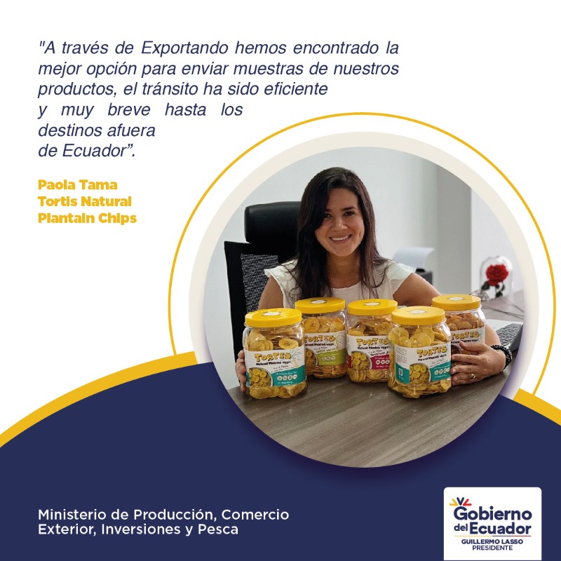 Produccion_Ecu's tweet photo. 🌎✈️🇪🇨 #MásEcuadorEnElMundo | El programa #Exportando apunta a facilitar el comercio para proyectar al Ecuador a más de 220 mercados, recibir asesoría, contar con servicio puerta a puerta, acceder a tarifas preferenciales y más. Conoce el caso de Tortis.
@ASEMEC_ECUADOR
