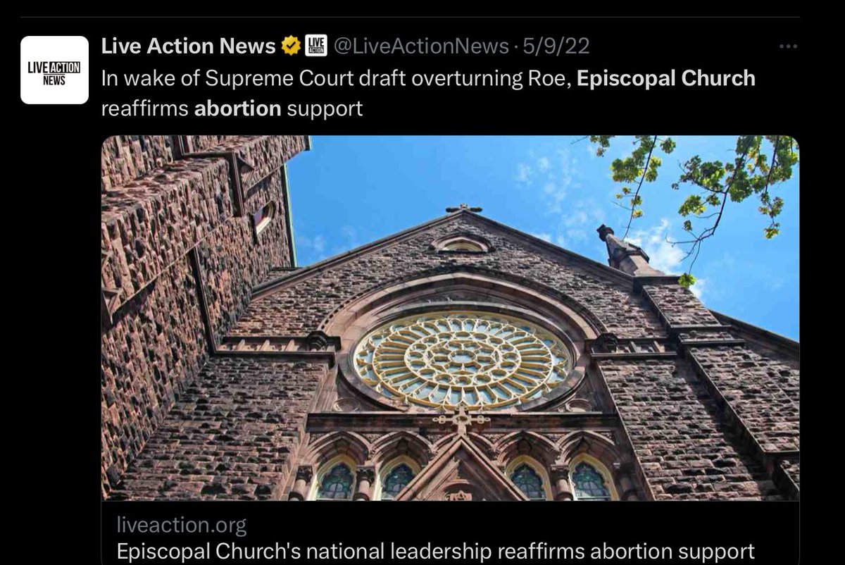 TheRealKimShady™️ on Twitter "🔥 The Episcopal Church Pro Abortion Pro