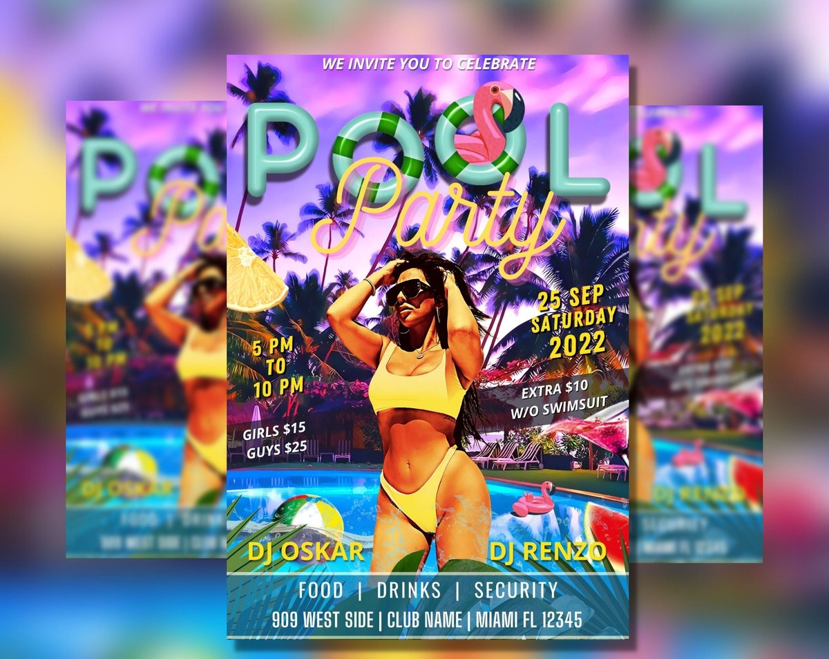 ohmgraphics1111's tweet photo. Get your social media ready for Pool Party with our digital templates! https://t.co/A6dDocjY2G ππ² #poolpartyflyer #poolinvitation #bootypartyflyer #poolflyerinvite #poolpartynight https://t.co/xgDUBwfF5l