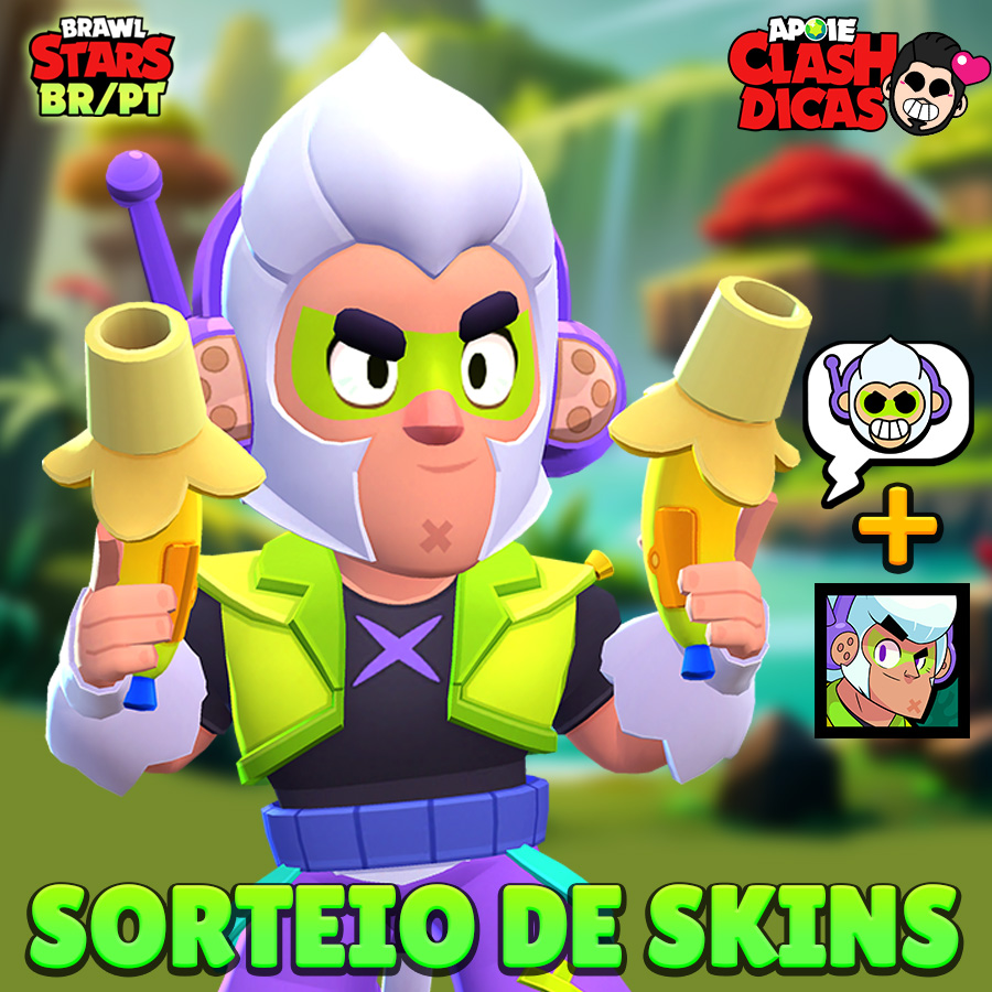 Já começaram os Sorteios da Nova Skin do Colt Macaco, no Grupo e Discord! 🎁

🔁 Ajude a Divulgar com RT
▶ Compartilhe com seus amigos!

- 4x Skins no Discord: discord.gg/BrawlBRPT
- 2x Skins no Grupo: facebook.com/groups/BrawlSt…

#BananasColtGiveaway #BrawlStars #ColtMacaco 🍌