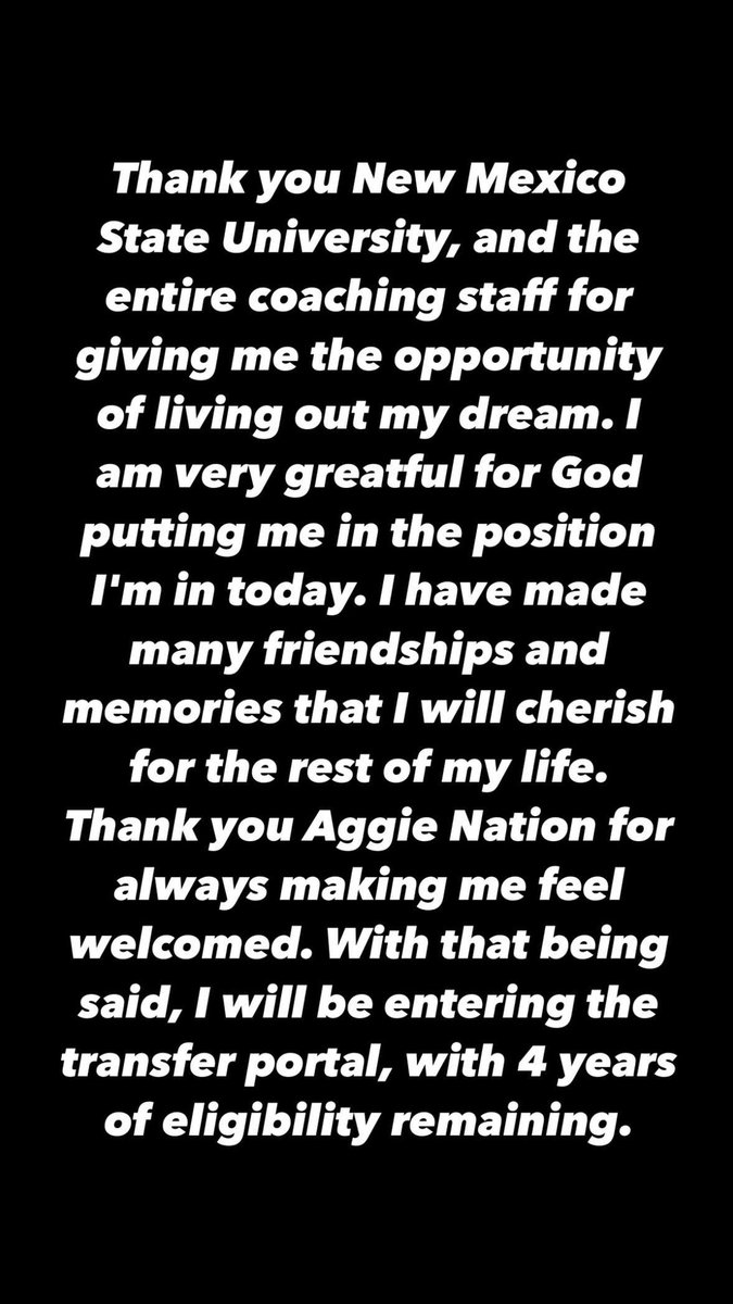 Thank you Aggie Nation!