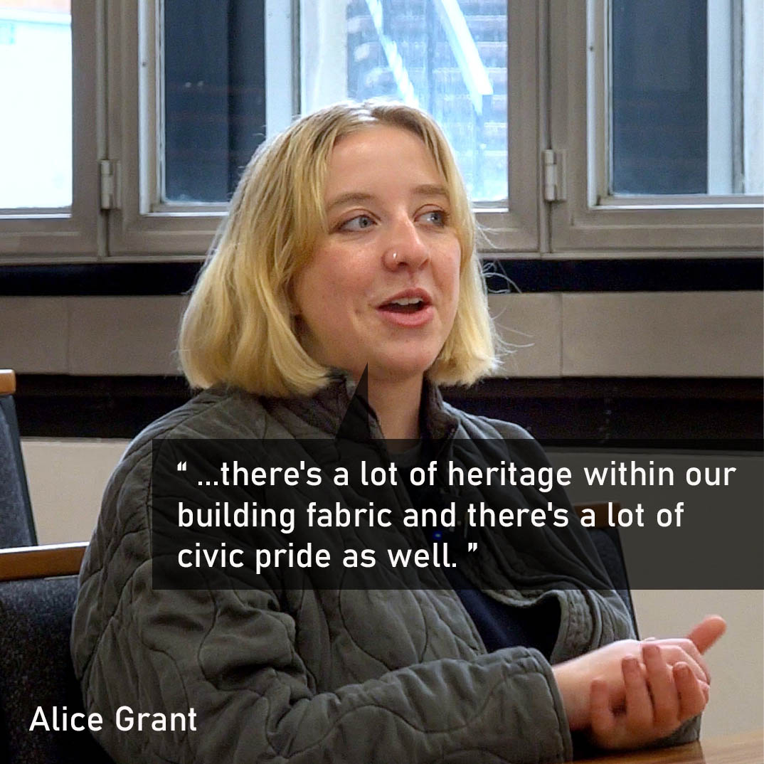 Meet the Steering Group
#4 Alice Grant

Alice is an architect, currently working at a Nottingham-based charity on housing retrofit. She is interested in cities and how we can create more sustainable communities particularly in our city centre.