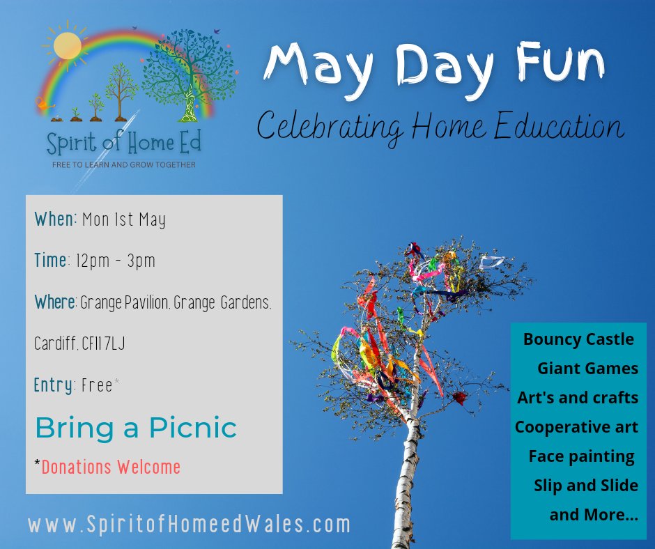 Join us for a free family fun day celebrating Home Education. 

ticketsource.co.uk/home-ed-wales/…