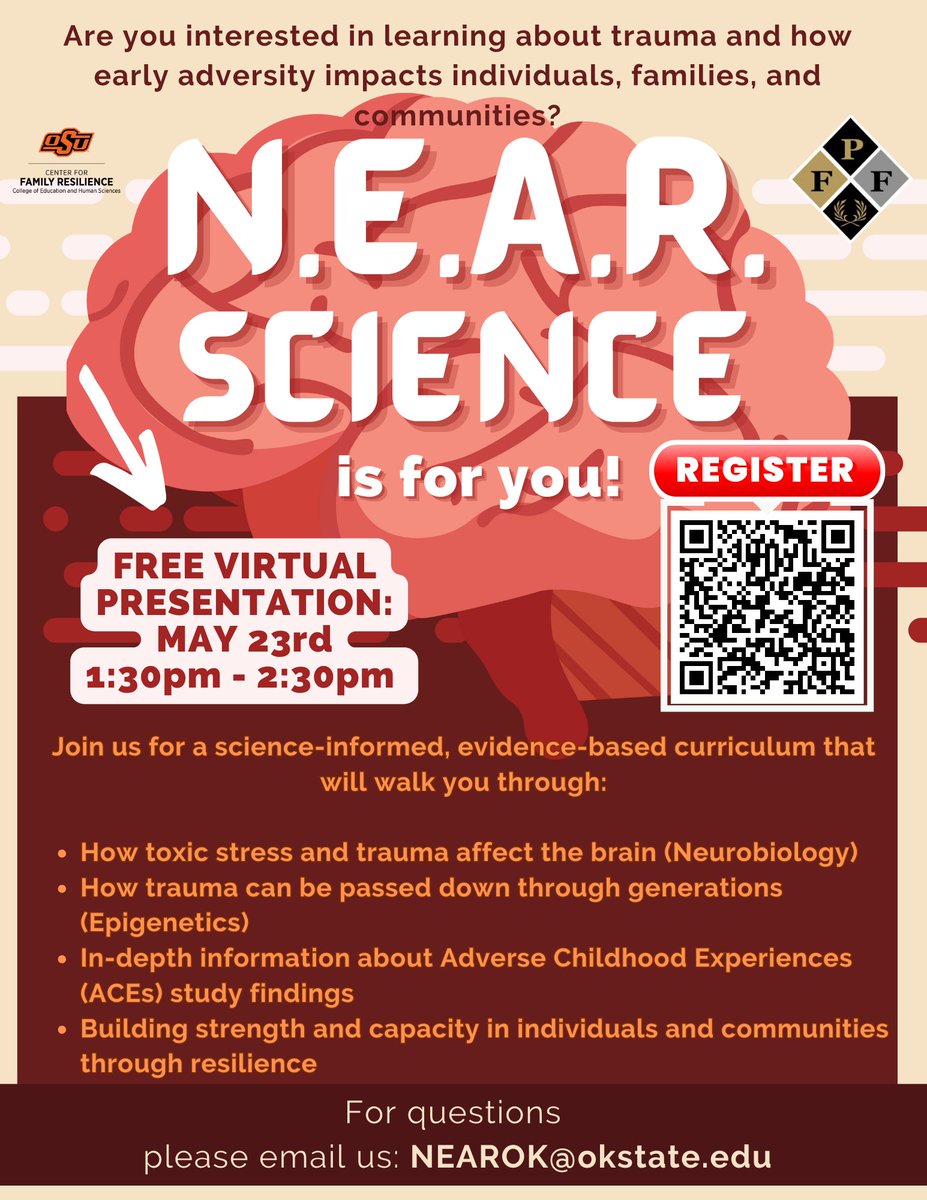 carlymdunn_mph's tweet photo. π§ 𧬠Interested in NEAR Science?! π§¬π§
Join us for a free virtual presentation on May 23rd from 1:30pm to 2:30pm.. ALL are welcome!
You can register for the event here: https://t.co/pAtIgCQ3uE
#resilience #ACEs #NEARScience #adversity https://t.co/32cCAs0Xg9