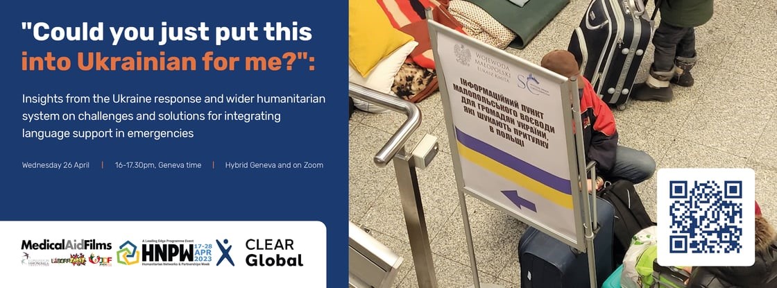 "People have the right to understand humanitarian information, so use plain language. The language used should not add to the stress of people in crisis"

– Katarzyna Blasinska, CDAC's Regional Convener for the #Ukraine response, speaking on <a href="/CLEARGlobalOrg/">CLEAR Global</a>'s #HNPW panel today