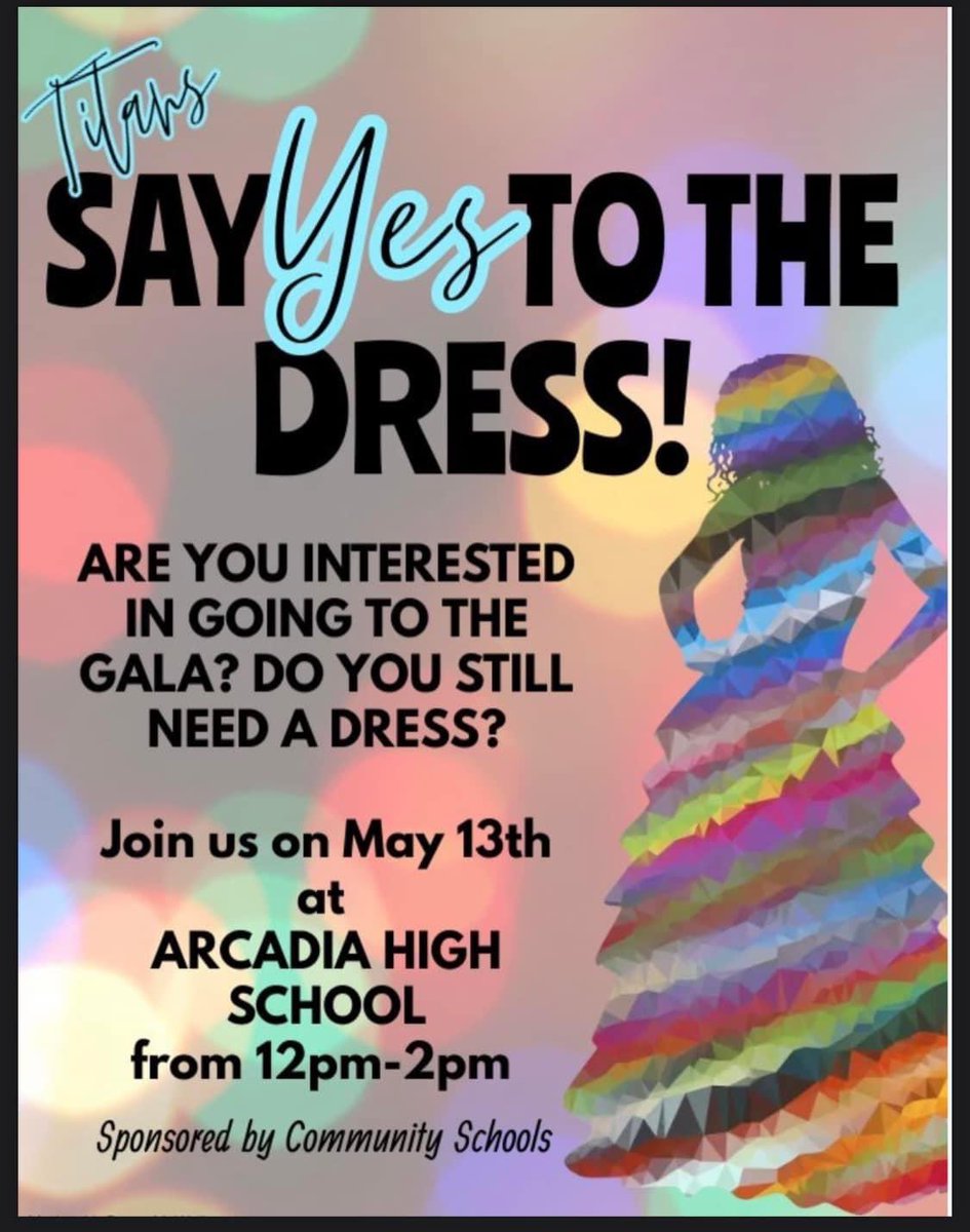 Titans…still looking for formal wear for the prom?! You don’t want to miss this. We have dresses, suits, shoes, jewelry, and makeup. Come and get what you need.
Also, there will be a raffle for a free set of nails for 5 lucky attendees for the prom. See ya there ✨🫶🏾