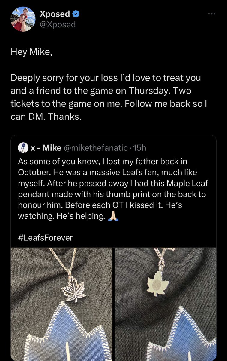 mikethefanatic's tweet photo. HUGE shoutout to @Xposed!! I seriously cannot believe what is happening right now and I am literally shaking/hyperventilating all at once!! 

WHAT?!?! 

@MapleLeafs @kyledubas 

GO LEAFS GO!! 

#LeafsForever https://t.co/Y3zext686z