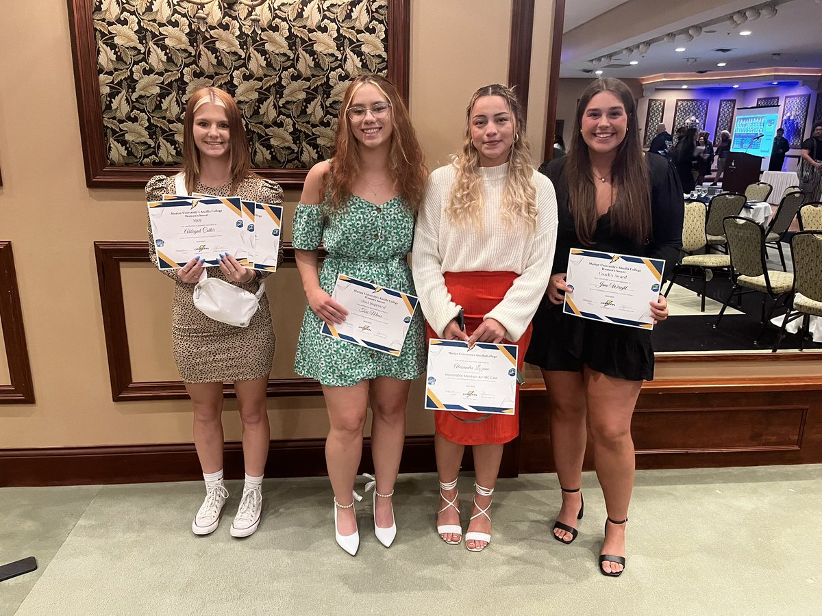 AncillaSoccer's tweet photo. Fantastic night celebrating all of our student athletes and teams! Congrats to all the award winners! 

Team Milestone
•most wins in a single season•

Individual 
•Most Improved-Tori Minix 
•Coaches award-Jane Wright
•MVP-Abbigail Cutler https://t.co/X7QNvo2jQO