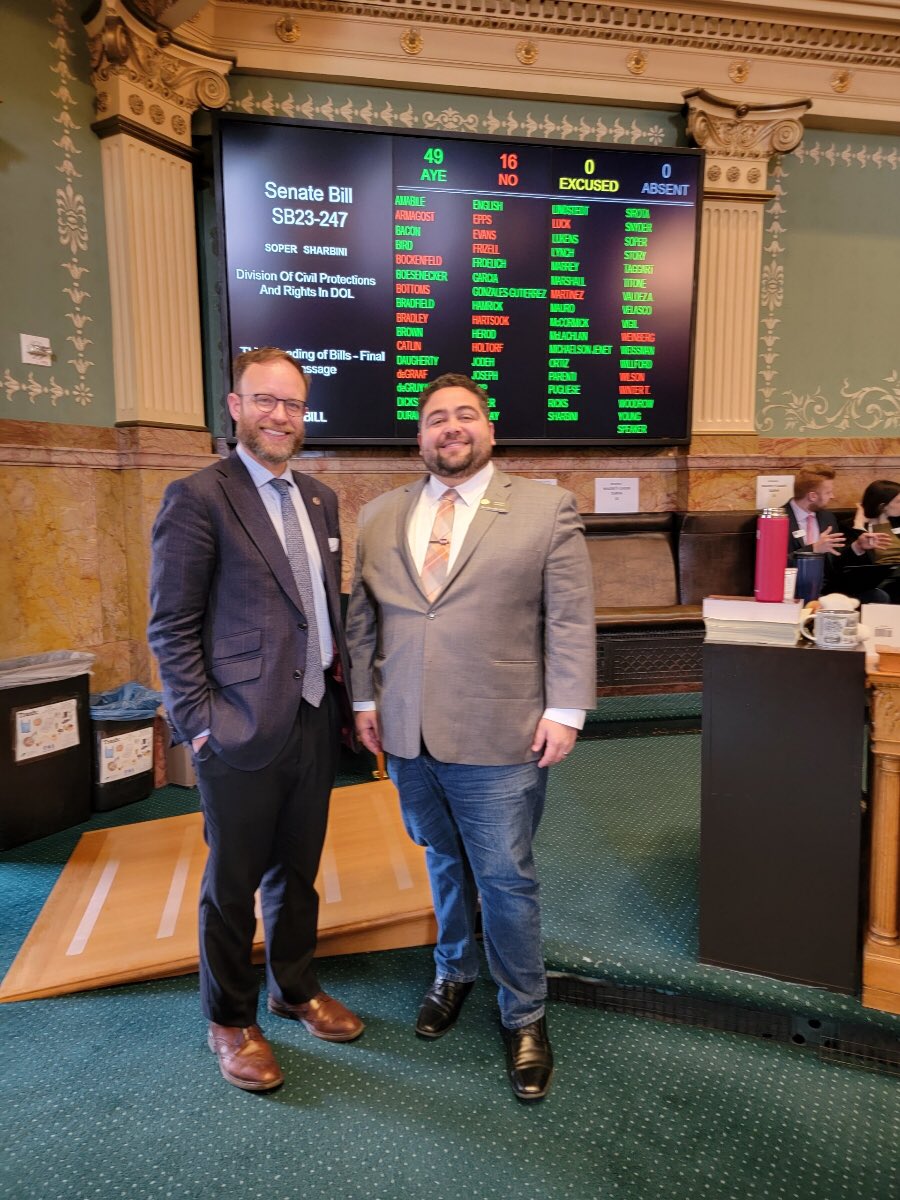 Honored to team up with Rep. <a href="/SaidSharbini/">Rep. Säid Sharbini</a> to create a new division in the <a href="/COAttnyGeneral/">Colorado Attorney General</a> office