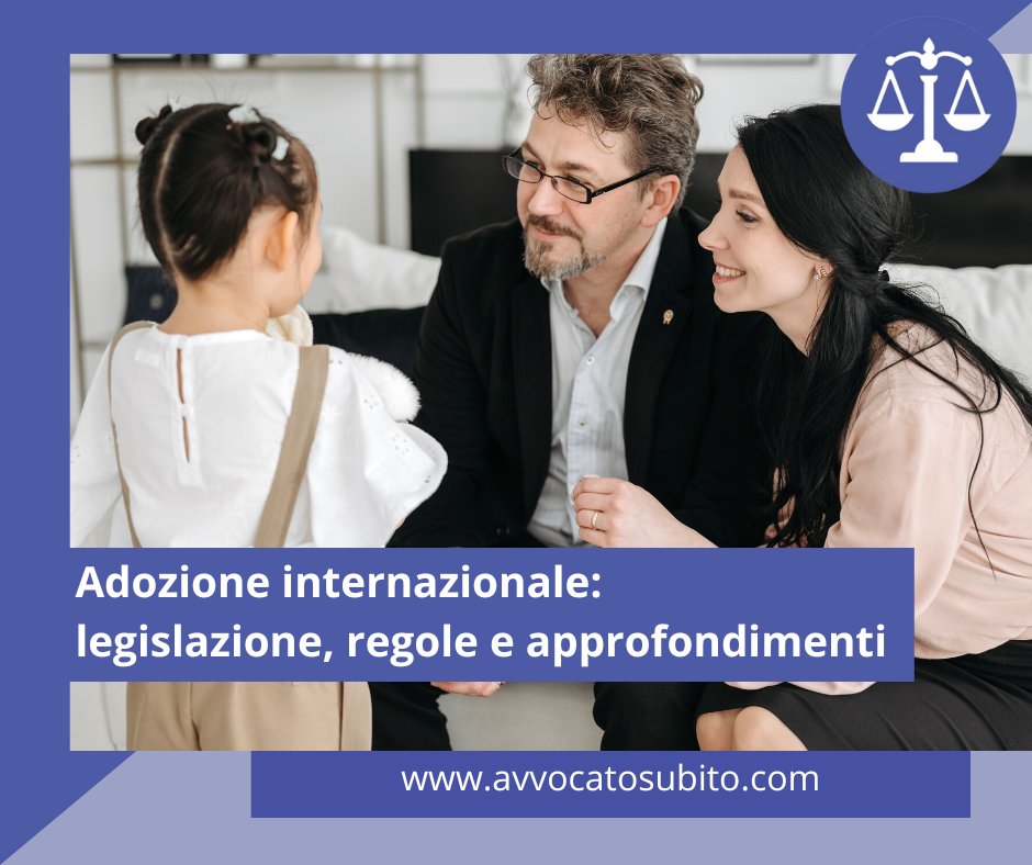 RisarcimentoIT's tweet photo. Adozione internazionale: legislazione, regole e approfondimenti

Per tutte le informazioni su #adozioneinternazionale #adozione #adozioneconsapevole #dirittodifamiglia , #avvocato  ecc. 
Sul blog #avvocatosubito trovi gli approfondimenti. 
Clicca qui 🔽
https://t.co/zW44X3a5et https://t.co/7Z7dsokAwK