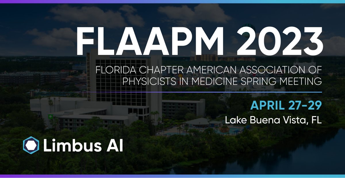 LimbusAI's tweet photo. Limbus AI will be at #FLAAPM2023 tomorrow. Book your in-person meeting with David Talton to preview the over 45 new #ai #autocontouring models available in the newest version of #LimbusContour. https://t.co/WdStzYjWCX @aapmHQ #medphys #deeplearning https://t.co/OXMtap6jMc