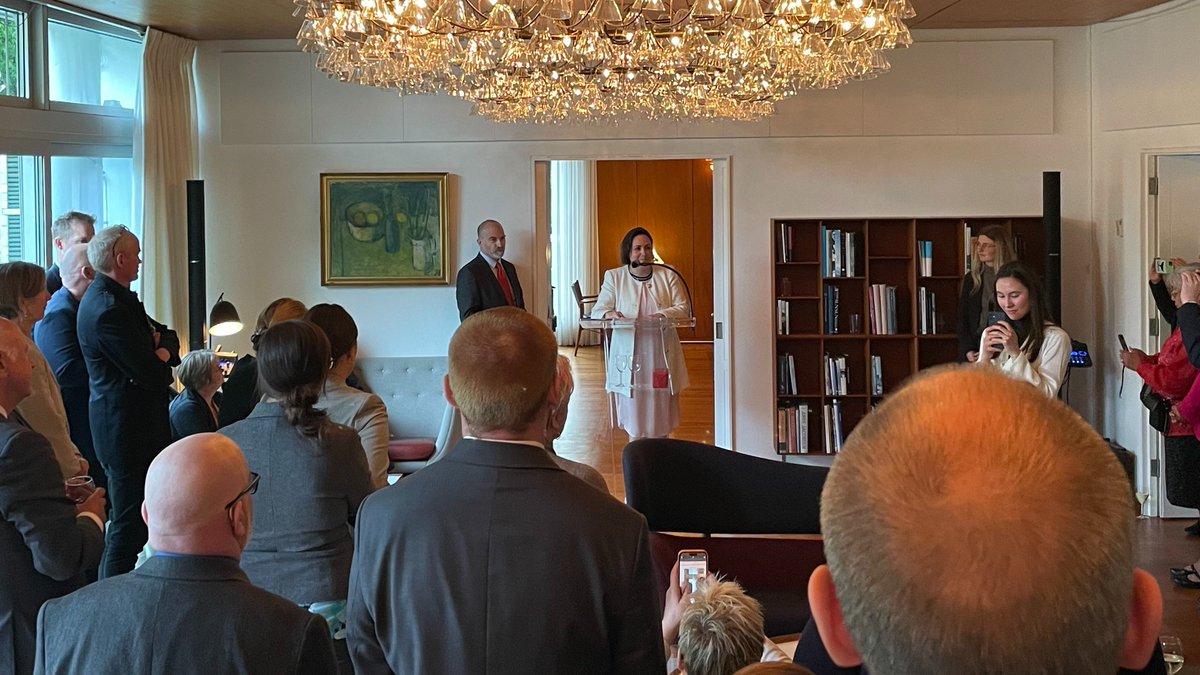 Yesterday, the Embassy welcomed <a href="/lisamurkowski/">Sen. Lisa Murkowski</a>  and the Standing Committee of Parliamentarians of the Arctic Region. The Danish Member of Parliament Aaja Chemniz is Chair of the ongoing biannual Conference, which focuses on securing the future of the Arctic region #denmarkinusa