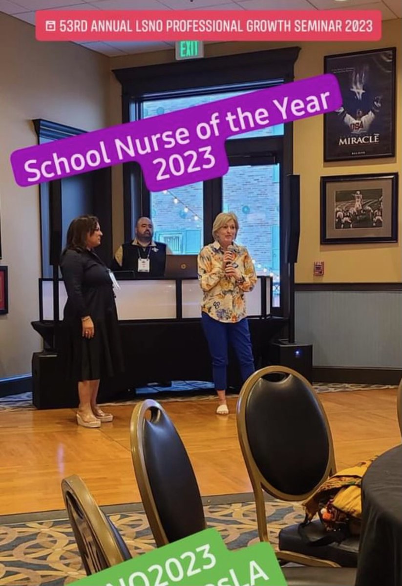 Congratulations to Karen Kemp RN BSN for being named the School Nurse of the Year by the Louisiana School Nurse Association.  Ms. Kemp is the nurse at Live Oak Middle School and South Live Oak Elementary School.  She has been a nurse for LPPS for 15 years.