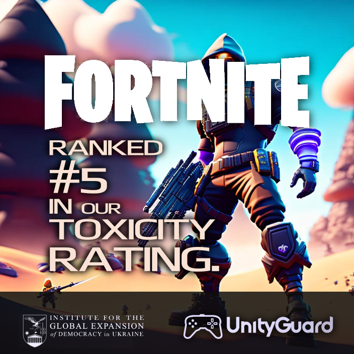 IGEDemocracy's tweet photo. Fortnite - Players have reported experiencing harassment and bullying in this game, as well as receiving hateful messages from other players.
#gaming #AI #OpenAI #ChatGPT #UnityGuard #ToxicityRank #Fortnite #UnityGuard https://t.co/QT33JgLC2x