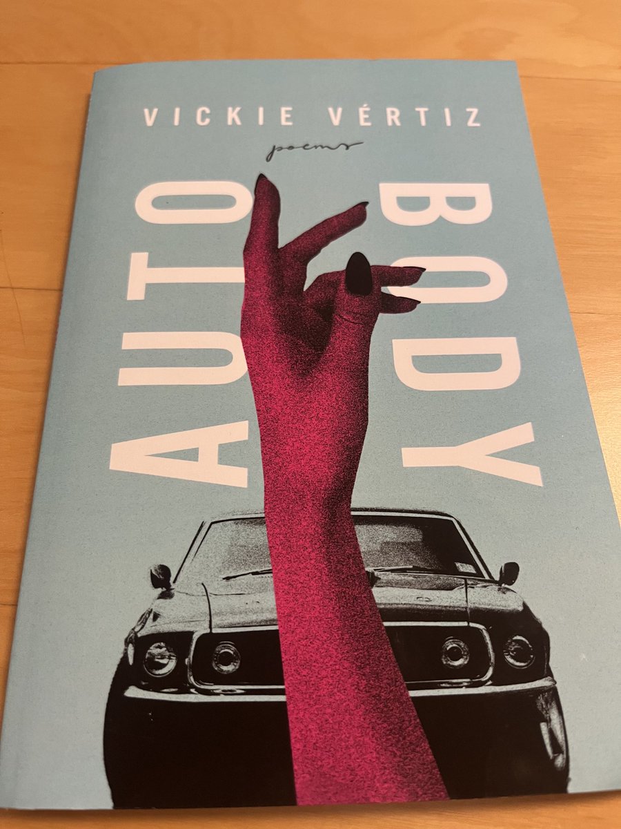 Get Vickie Vertiz’s new book,
“Auto Body.” ⁦<a href="/vickievertiz/">vickievertiz</a>⁩ 
#NationalPoetryMonth