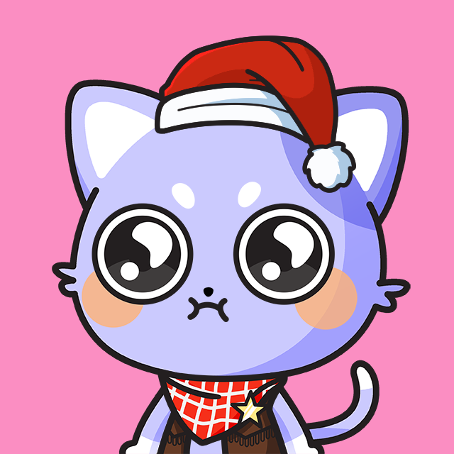 tales_nft_'s tweet image. This little #ITO2 from #Mocossiplanet has all my  favourite traits.  The cute face trait is my absolute favourite and I am in love with the Santa Hat and cowboy Suit. This one is the splitting image of his papa. 😻 #contest2