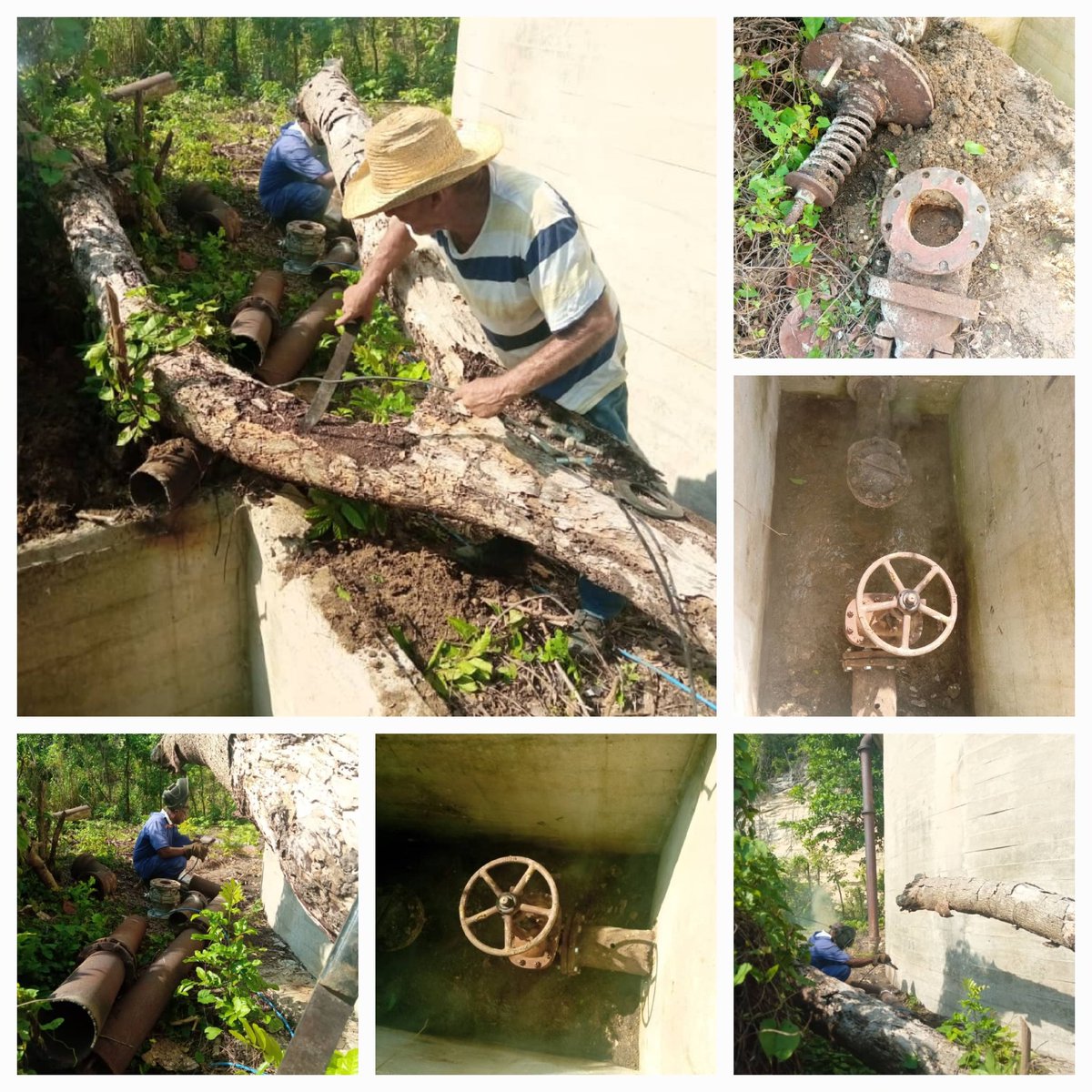 #aguasoeste #ueblitoral Se realizan trabajos en el tanque principal del Municipio Santa Cruz , acciones de trabajo conjunto con la ueb Santa Cruz de la Empresa Mayabeque. #AYS