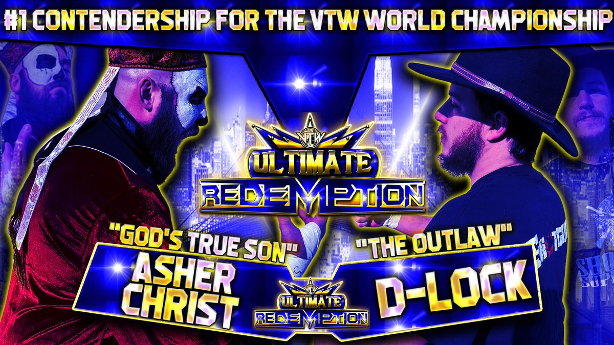 🚨MATCH ANNOUNCEMENT: 

ASHER CHRIST vs. D-LOCK for the #1 CONTENDERSHIP FOR THE VTW WORLD CHAMPIONSHIP!