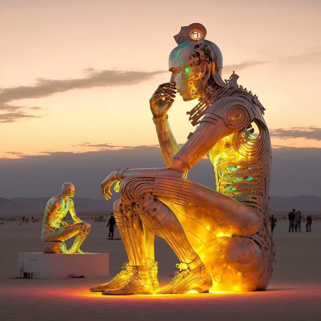 GavriloviciAlex's tweet photo. The Burning Man Festival: Unleash your inner fire
#aigeneratedart #art #ai #lensofai #burningmanfestival #burningman #festival #festivalai #artificialintelligence #aiartcommunity #generativeart #midjourneyart #midjourneyai #aitakesover https://t.co/0MVllGvQCN