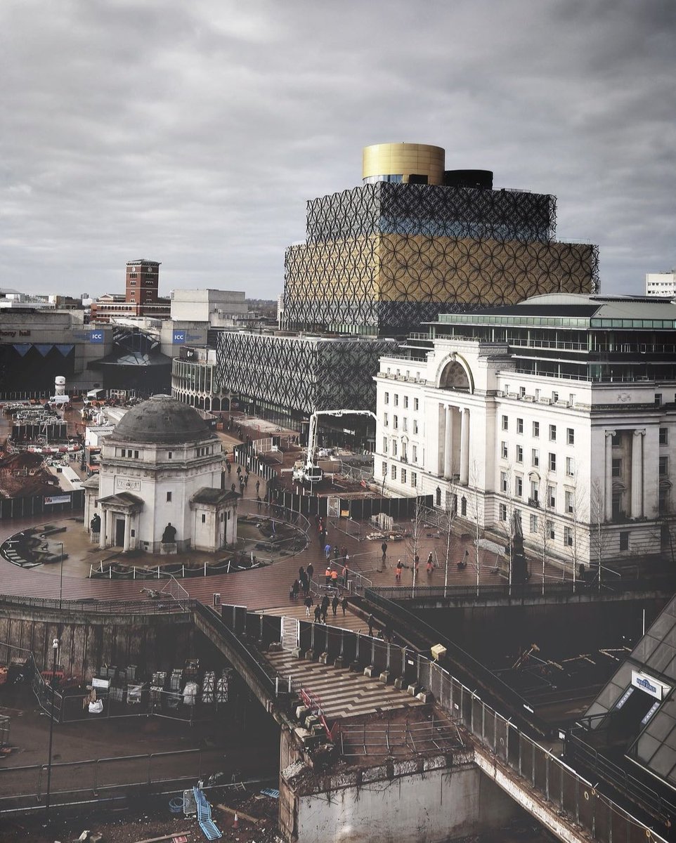 BethAstington's tweet photo. Centenary Square and @LibraryofBham in 2023, 2019 and 2017. One thing that doesn’t seem to have changed is the weather! 

#Birmingham https://t.co/iVB9zNMSid