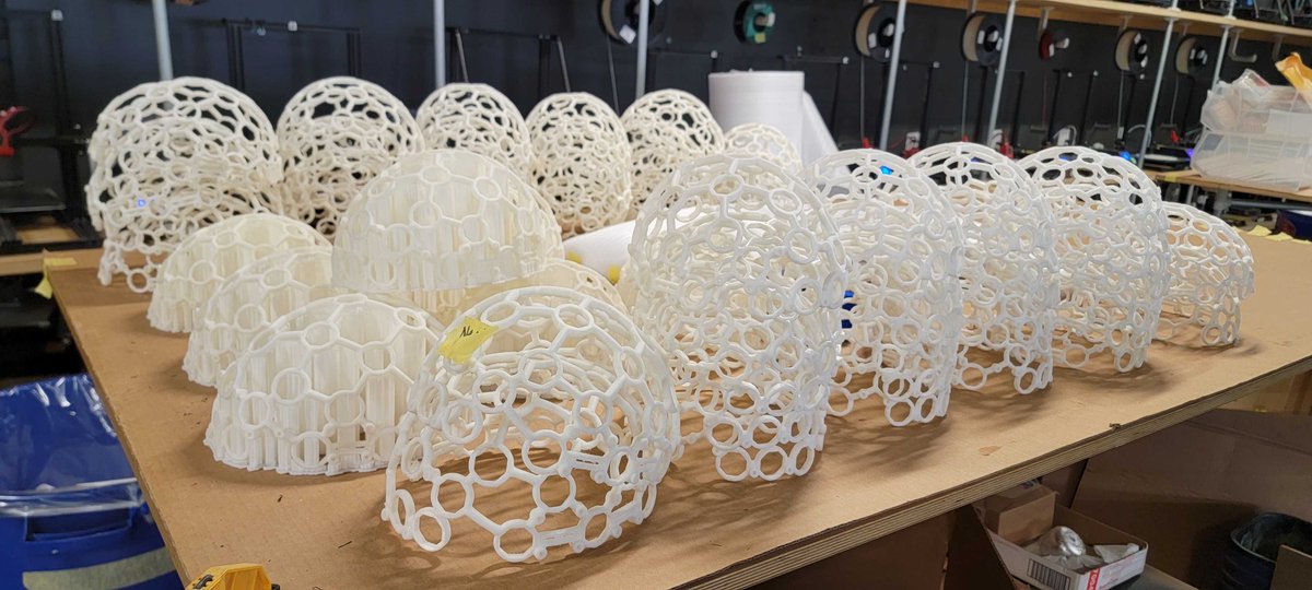 On Wednesdays, we print headsets ⚡️🤖🖨️🧑‍💻

Shout-out to our awesome 3-D print (and assembly/production) partner <a href="/Tangible_C/">TangibleCreative</a> 

Check out their custom work at tangiblecreative.com