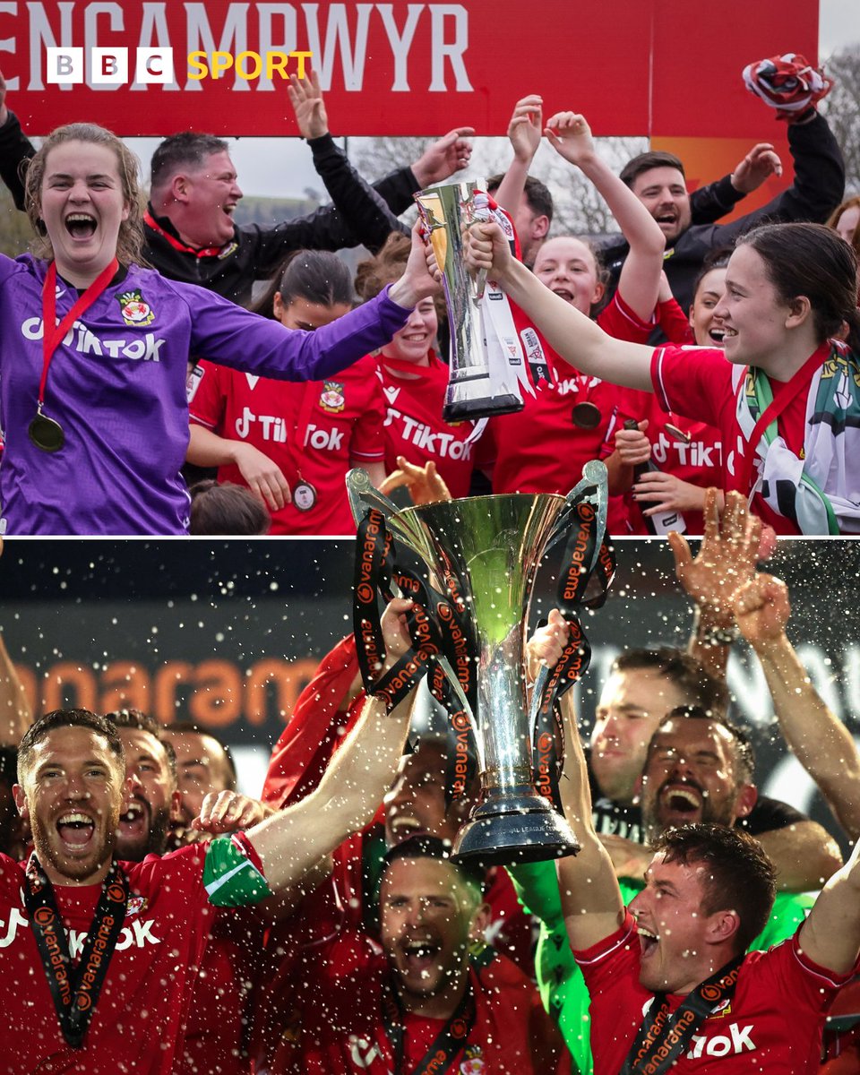 BBC Sport Wales (@bbcsportwales) on Twitter photo Wrexham have confirmed an open-top bus parade, to celebrate both the men’s and women’s title-winning seasons, will take place on Tuesday, 2 May! 🙌🏆
#BBCFootball Wrexham have confirmed an open-top bus parade, to celebrate both the men’s and women’s title-winning seasons, will take place on Tuesday, 2 May! 🙌🏆
#BBCFootball