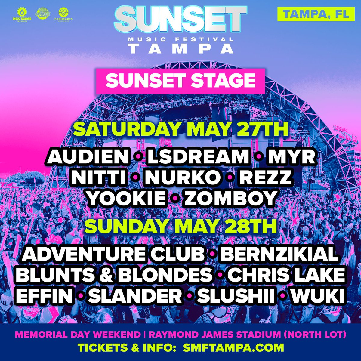 Sunset Music Festival lineup