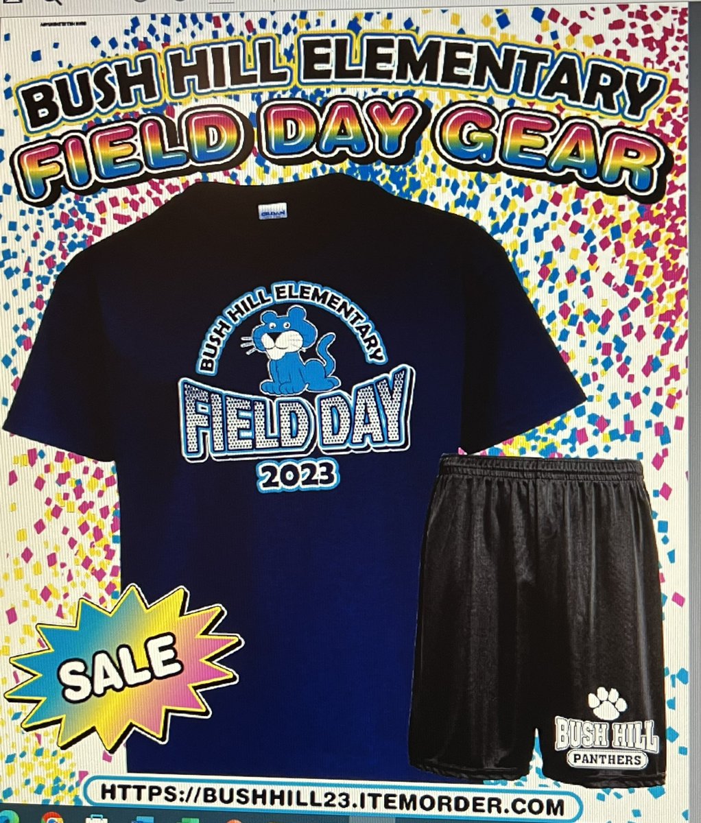 BushHillPE's tweet photo. Field Day is almost here! June 8th @bushhilles 
This is the last week to order T-shirts. Look for info in Tuesday Folders. 🐾 https://t.co/1Onk5RpRyW