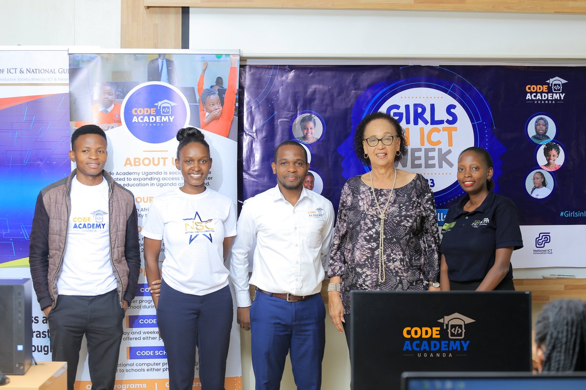 It has been a memorable experience with Prof. Dr. @MaggieKigozi3, Director @PepsiUganda   in the #GirlsICTWeek2023 hosted by @code_academy_ug at @MoICT_Ug in partnership with @InnovationHubUg