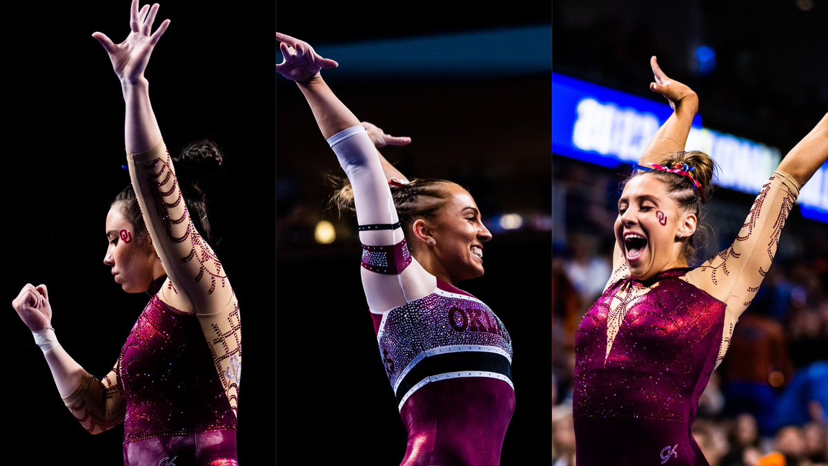 OU_WGymnastics's tweet photo. 𝐂𝐡𝐚𝐦𝐩𝐢𝐨𝐧𝐬 on the floor and in the classroom! 🏆📚

1️⃣1️⃣ members of the 6️⃣-time national championship squad were named to the Academic All-Big 12 Team, including @OTrautman who was 1️⃣ of 2️⃣ Sooners to maintain a 𝐩𝐞𝐫𝐟𝐞𝐜𝐭 𝟒.𝟎 𝐆𝐏𝐀.

📝 https://t.co/D0NPUQVv2l https://t.co/KwUhn2ECWc