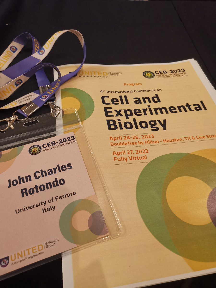 JC_Rotondo's tweet photo. Attending the 3rd International Conference on Experimental cell biology 2023, in Huston, Texas! Very interesting talks and highly qualified researchers! #molecularbiology #cancertherapy #cancerresearch https://t.co/kZi7B61LKJ