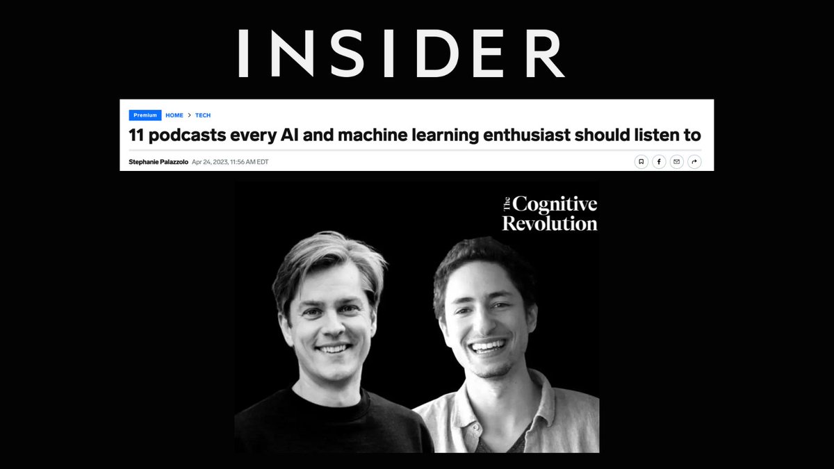 The Cognitive Revolution Podcast tweet media