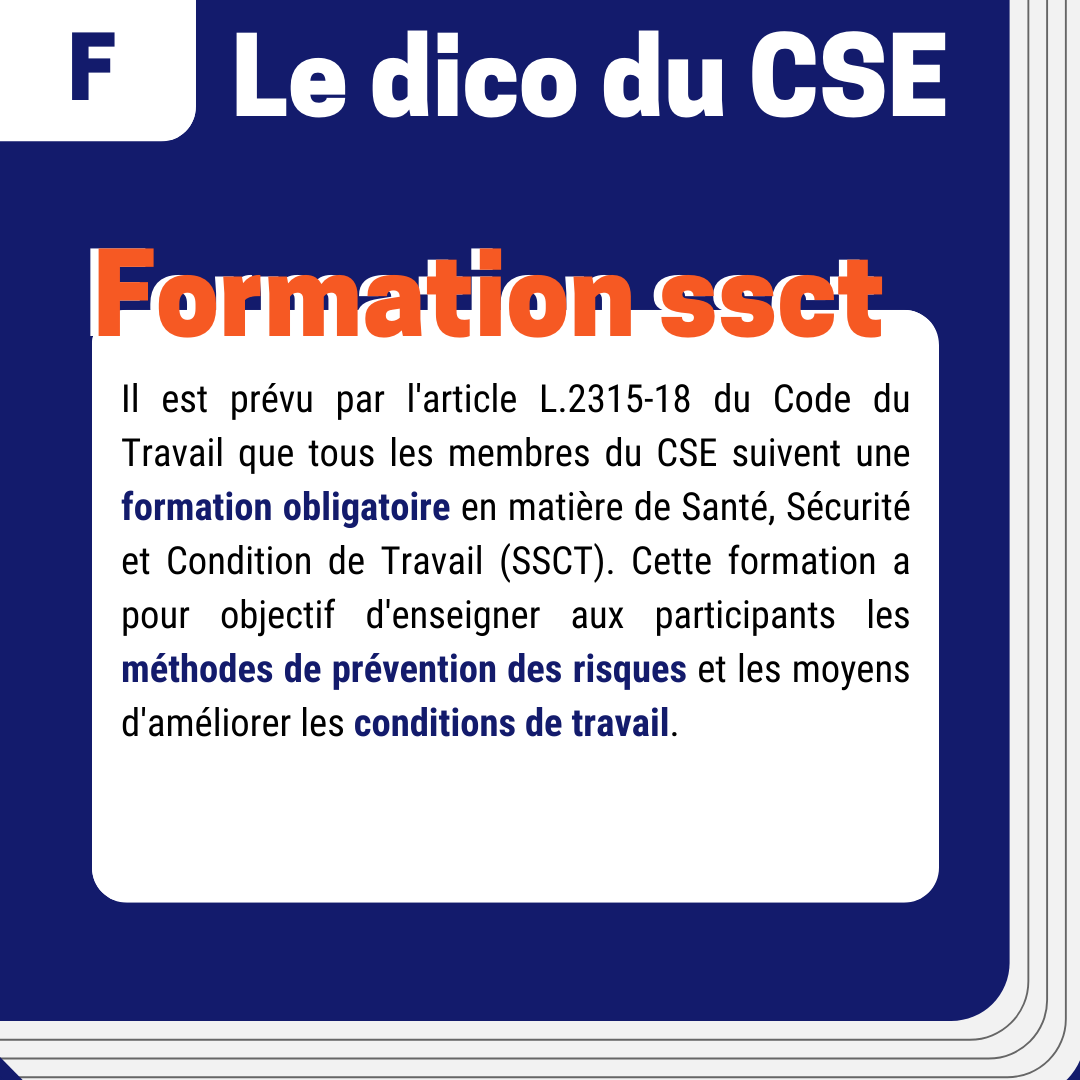 espace_CHSCT's tweet photo. Aujourd’hui dans le dico du CSE on définit la formation ssct

Pour en savoir plus sur la formation ssct obligatoire découvrez notre article : https://t.co/AV0mZtXmuC 

N'hésitez pas à partager avec vos collègues et à nous faire part de vos commentaires ! 💬 https://t.co/DL6ITI0YyL