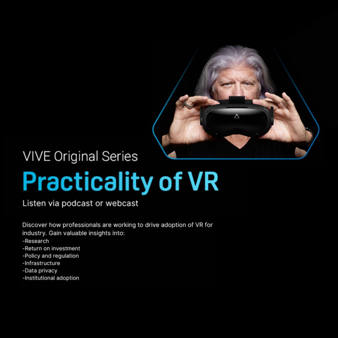 htcvive's tweet photo. The Practicality of VR Series offers a unique opportunity to hear from the frontrunners in virtual reality technology and understand their experiences with VR within businesses. 

Join the conversation: https://t.co/LHDUGl2xPb

 #VRFORBUSINESS #VR #TECHPODCAST #PODCAST https://t.co/5q11EBUcST