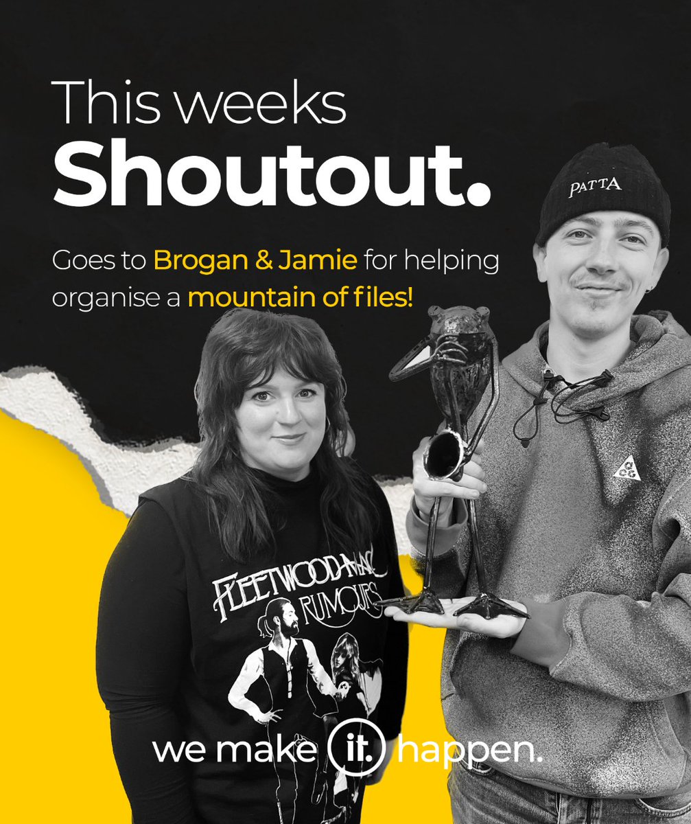 summitcreative_'s tweet image. 🎺 This week's Shout out goes to our Brogan and Jamie for getting a mountain of files organised!
#shoutout #emplyeeofthemonth #employeeoftheweek #printnottingham