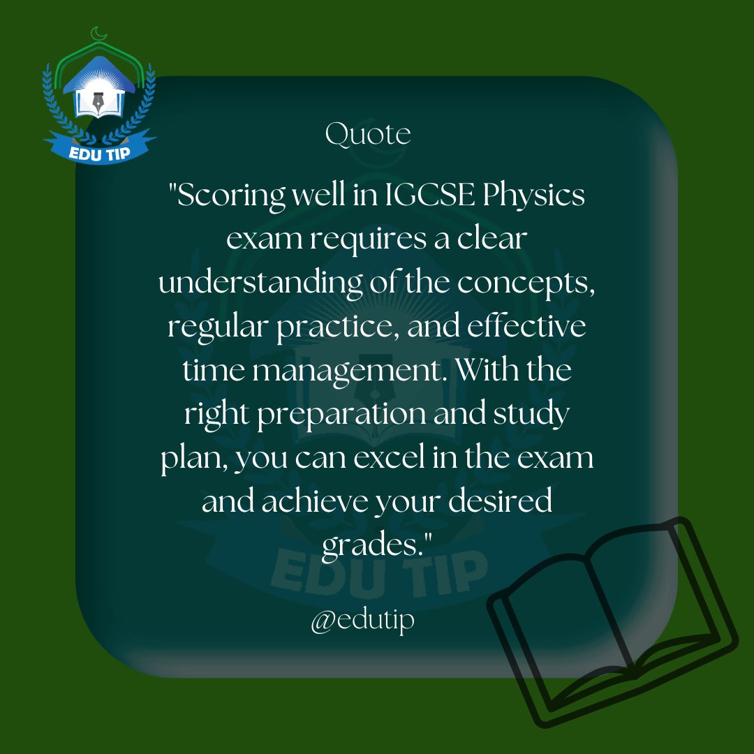 edutipacademy_'s tweet image. IGCSE Physics is a challenging subject that requires a deep understanding of concepts and the ability to apply them to real-world situations.📷
#edutip #IGCSE #igcsephysics #examsphysics #PhysicsChallenge #realworld #preparation #study  #strugglephysics #preparationigcse #share