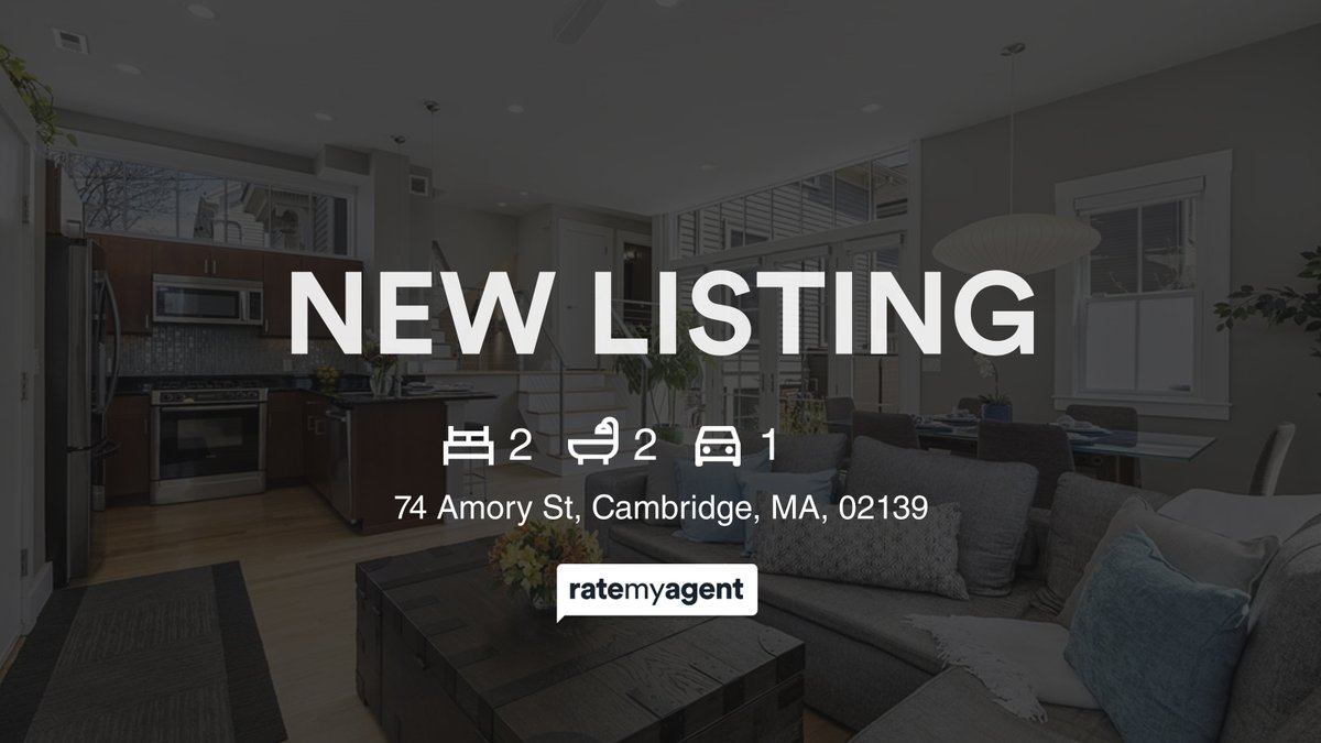 proActiveREteam's tweet photo. 🛌 2 🛀 2 🚘 1
📍 74 Amory St, Cambridge, MA, 02139

Our agent’s latest listing on RateMyAgent
 9080329
https://t.co/LuWMsBdK9R

...
#ratemyagent #realestate https://t.co/vf64SUqOe8