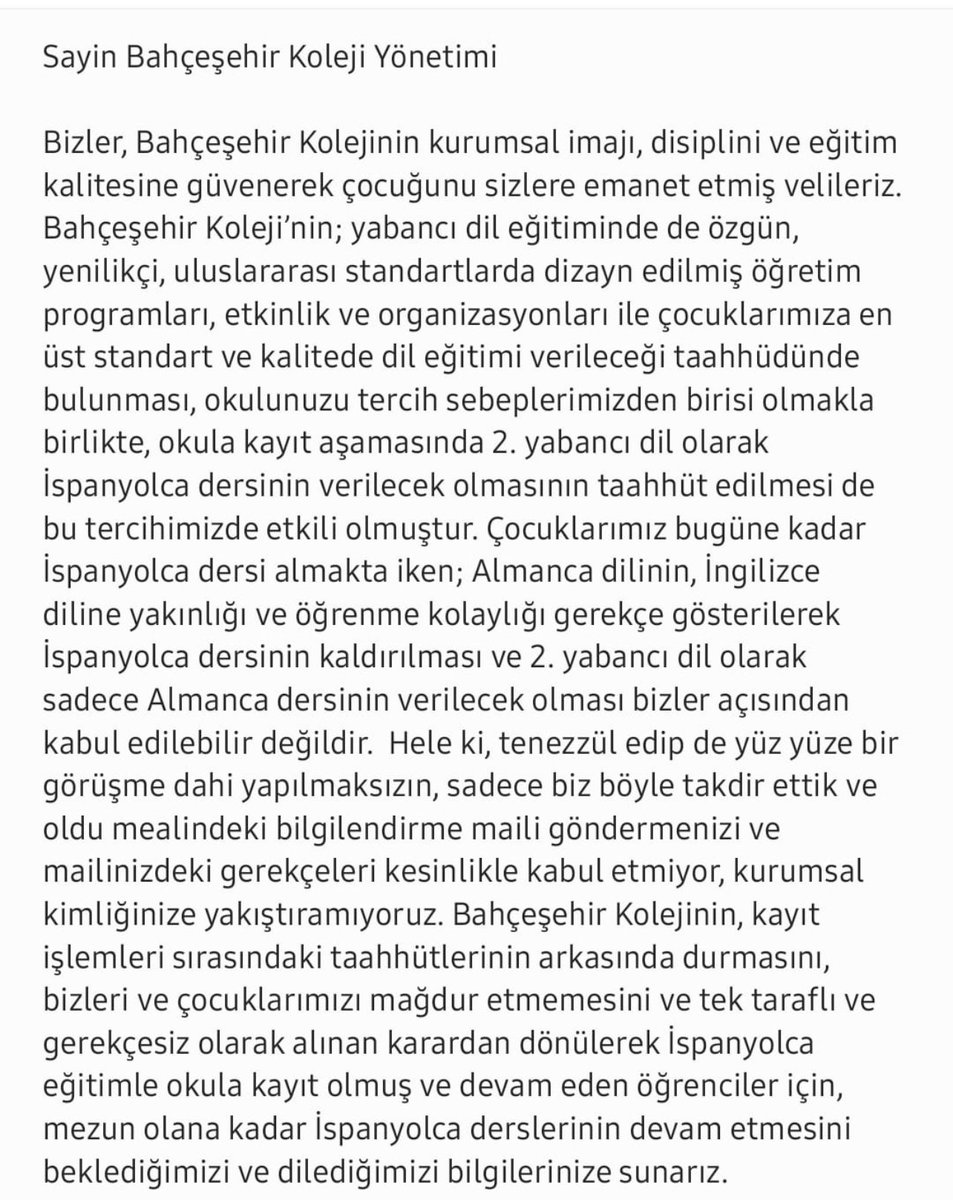 kubish8's tweet photo. #bahcesehirdeispanyolcaegitimedevamedilsin @tcmeb @enveryucel @bahcesehir_k12 #bahcesehirkoleji @BabalaTv @ugurdundarsozcu @kilicdarogluk @OguzhanUgur @fatihportakal @KucukkayaIsmail @selcukktepeli @barispehlivan @ismailsaymaz @cancoskun @AbbasGucluTR @haluklevent @HuseyinYucell https://t.co/AX0dInAyIO