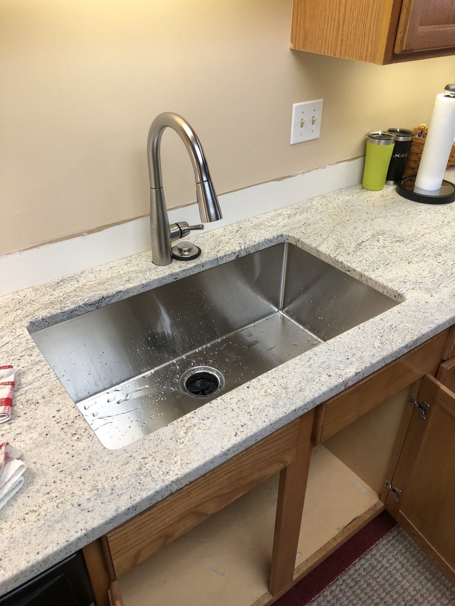 ExSCdude's tweet photo. @KrausUSA loving our new (just installed) KHU100-32 sink.  It’s beautiful and quiet. https://t.co/c5qrK748u5