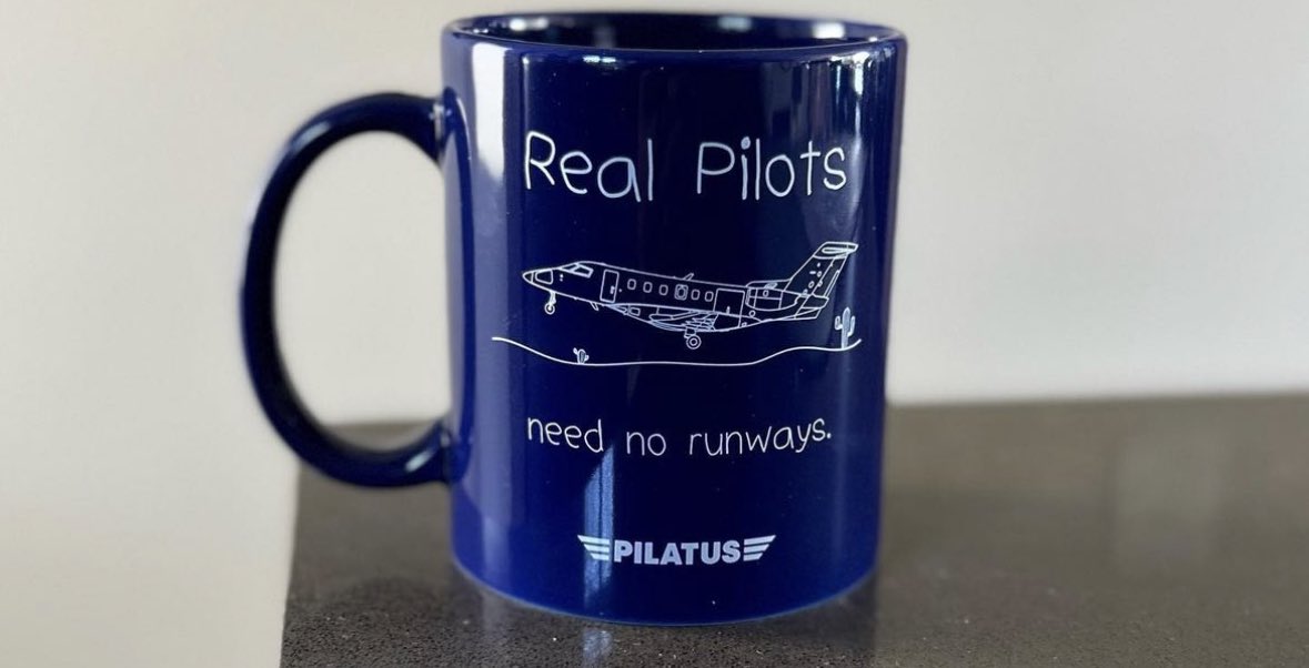 PilatusCentreSA's tweet photo. Happy World Pilots Day 🌍 👨‍✈️👩‍✈️🧑‍✈️ 
An apt mug for all the Pilatus drivers out there!
#Pilatus #PCSA #PilatusAircraft #FlyPilatus #PC24 #PilatusPC24 #PC12 #PilatusPC12 #SuperVersatileJet #SVJ #CrystalClass #WorldsGreatestSingle #CraftedInSwitzerland #MadeForAfrica https://t.co/IQ7jsoRd8X