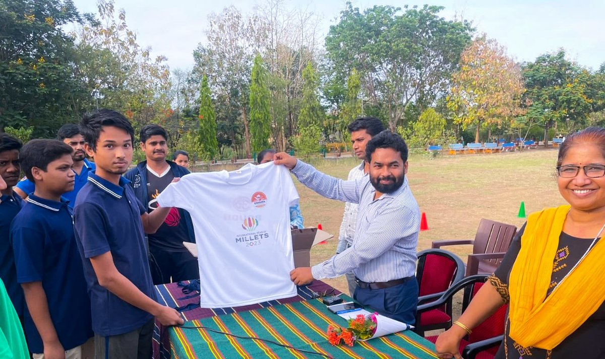 DJ_Kanta's tweet photo. @IYM2023  @FAO  celebrating IYoM in Boudhgarh Jawaharlal Nehru Vidyalaya @Jnv_India @kheloindia https://t.co/KyOEdYAXdV