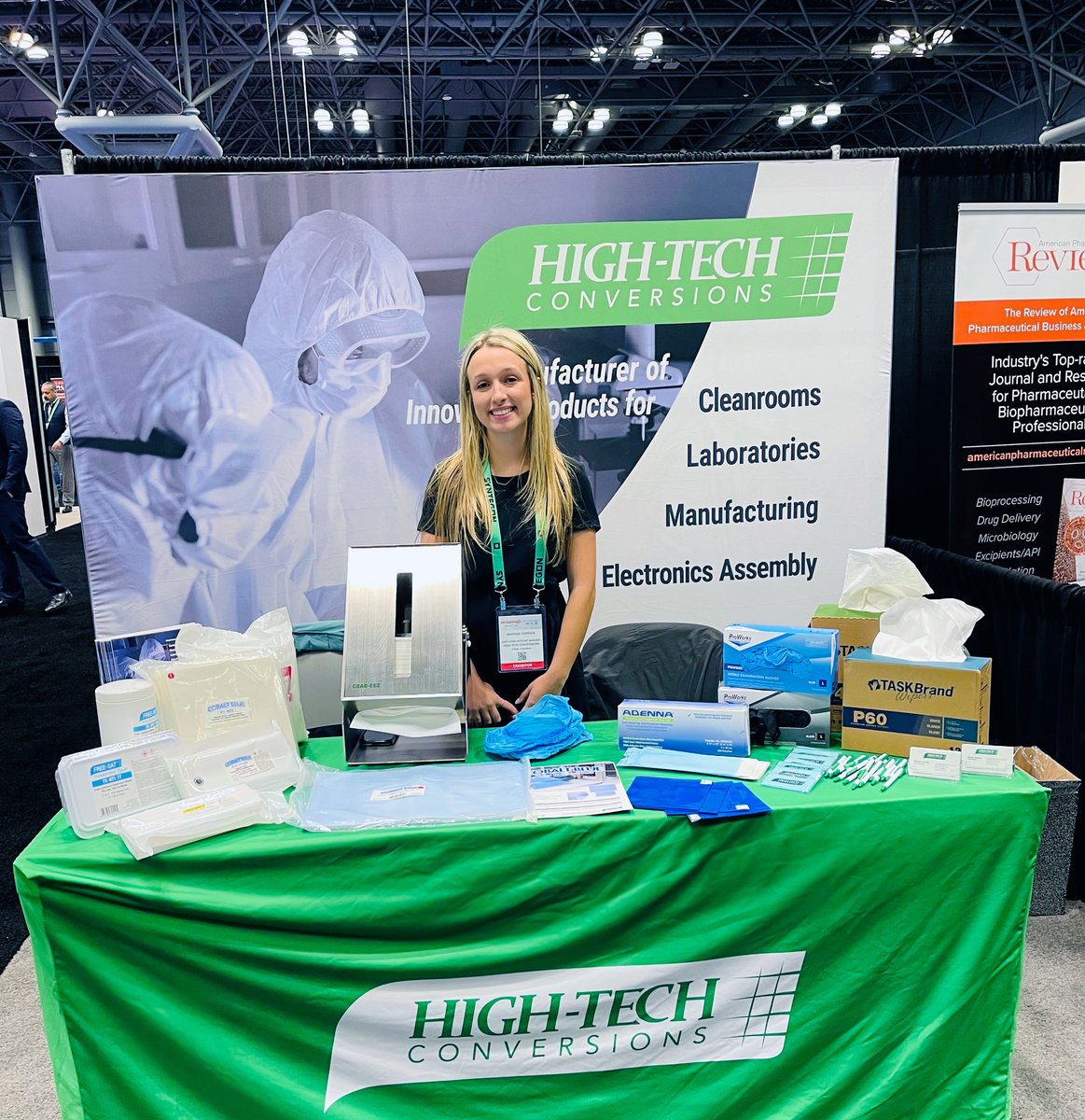 HTConversions's tweet image. We&apos;re at INTERPHEX 2023 - Visit us at booth 1672 to learn about our products for various pharmaceutical and cleanroom applications 👋

#interphex #interphex2023 #pharma #biotech #cleanroom #tradeshow