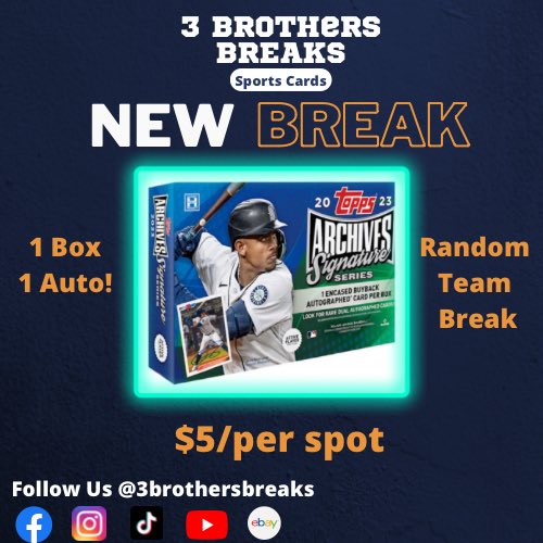 3brothersbreaks's tweet photo. 🚨15 Spots Left!!🚨
‼️comment to claim your spot!‼️ https://t.co/3eijd75wXl