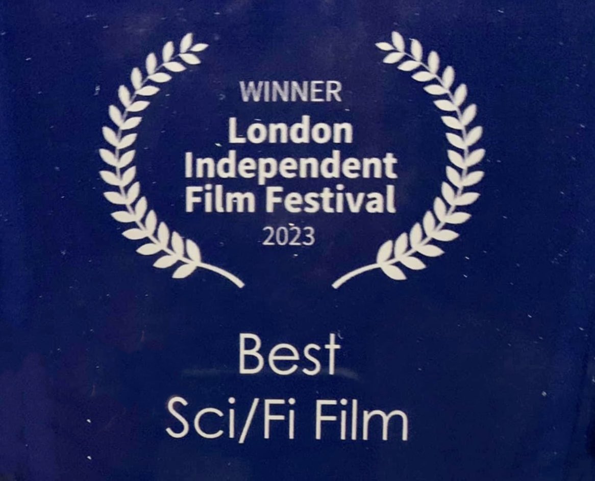 We just won Best Sci/Fi Film at the London Independent Film Festival @LondonIFF for our feature “Revolution X”! 🌠 We all feel incredibly honoured to be recognized! #filmfestivals #screenwriting