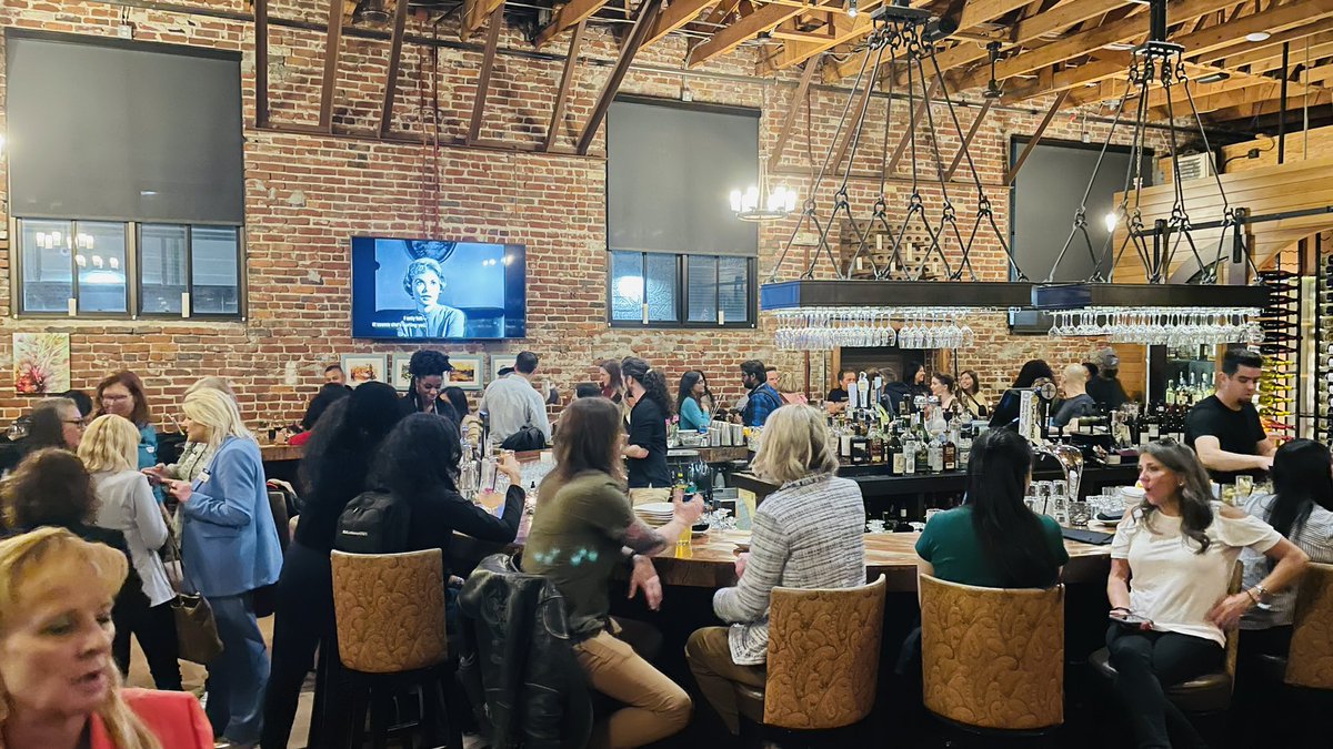 stephenahart's tweet photo. The @WiCySorg meetup last night at @RSAConference was truly special. There wasn’t room enough to hold all these amazing women (and a few men). 

Got to meet @lynn_dohm and a bunch of other amazing people. Love seeing a more diverse cybersecurity. 

#NotDoneYet #WomenInCyber https://t.co/vUNkqOXgJO