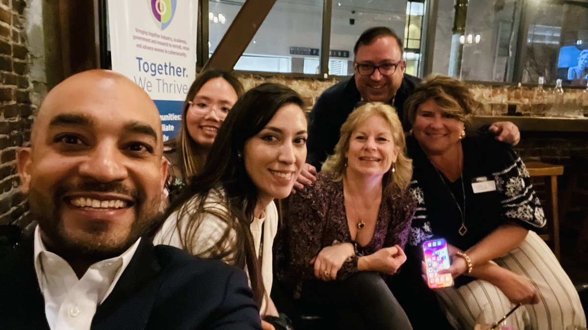 stephenahart's tweet photo. The @WiCySorg meetup last night at @RSAConference was truly special. There wasn’t room enough to hold all these amazing women (and a few men). 

Got to meet @lynn_dohm and a bunch of other amazing people. Love seeing a more diverse cybersecurity. 

#NotDoneYet #WomenInCyber https://t.co/vUNkqOXgJO